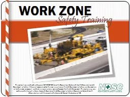  WORK ZONE Safety Training