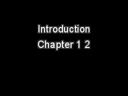  Introduction Chapter 1 2