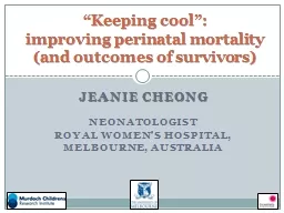  Jeanie Cheong Neonatologist