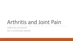  Arthritis and Joint Pain