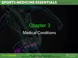  Chapter  3  Medical Conditions