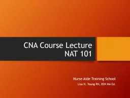  CNA Course Lecture NAT 101