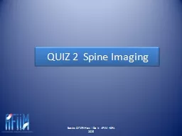  QUIZ  2    Spine  Imaging