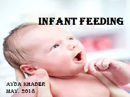  Infant feeding Ayda khader 