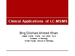  Clinical Applications of LC-MS/MS 