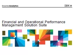  Financial  and Operational Performance 