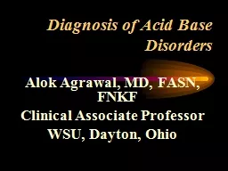  Diagnosis of Acid Base Disorders