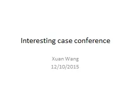  Interesting case conference