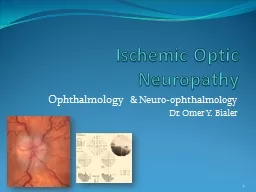  Ischemic Optic Neuropathy