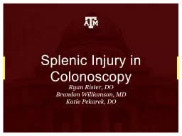 Splenic Injury in Colonoscopy