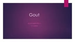  Gout Scott Smith PGY-1 1/11/2018