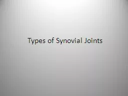  Types of Synovial Joints