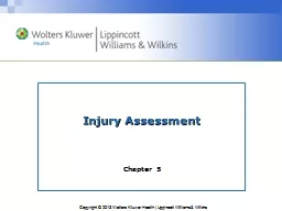  Injury Assessment Chapter 5
