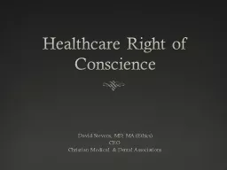  Healthcare Right of Conscience 