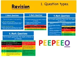  Revision 1. Question types.