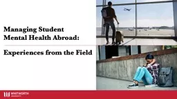 Managing Student Mental Health Abroad: