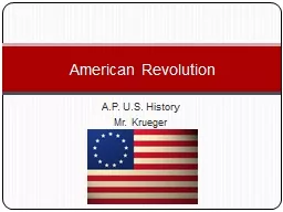  A.P. U.S. History Mr. Krueger
