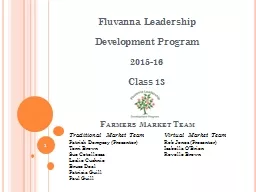  Farmers Market Team Fluvanna Leadership