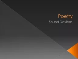  Poetry Sound Devices Meter