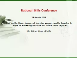  National Skills Conference  