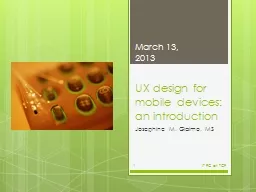  UX  design  for  mobile 