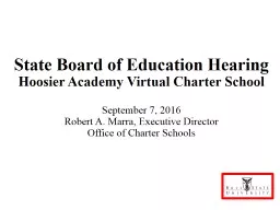  State Board of Education Hearing