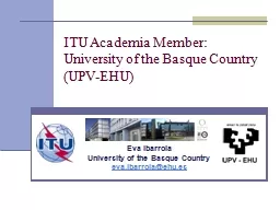  Eva Ibarrola University of the Basque Country 