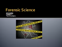  Forensic Science Criminalistics