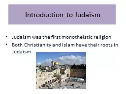  Introduction  to Judaism