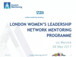  London women’s Leadership Network mentoring programme 