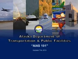  Alaska Department of  Transportation & Public Facilities