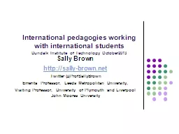  International  pedagogies; 