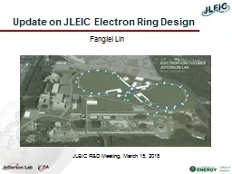  Update on JLEIC Electron Ring Design