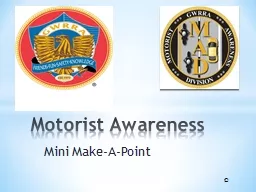  Mini Make-A-Point Motorist Awareness