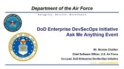  1 DoD Enterprise  DevSecOps