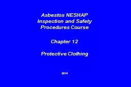  Asbestos NESHAP Inspection and Safety