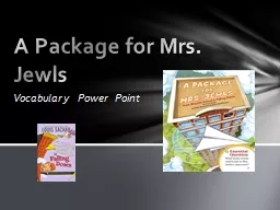  Vocabulary Power Point  A Package for Mrs. 