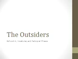  The Outsiders  Bellwork  