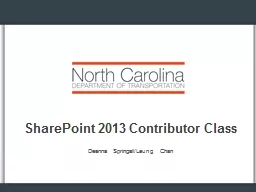  SharePoint 2013  Contributor Class