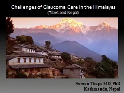  Challenges of Glaucoma Care in the Himalayas