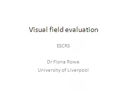  Visual field evaluation ESCRS