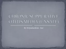  CHRONIC  SUPPURATIVE OTITIS MEDIA