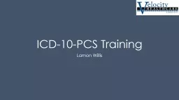  ICD-10-PCS Training Lamon Willis
