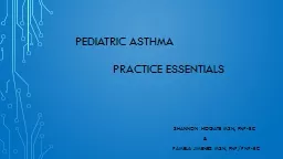            Pediatric Asthma