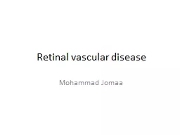  Retinal vascular disease
