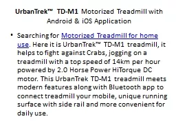Motorized Treadmill for home use