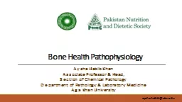 Bone Health Pathophysiology