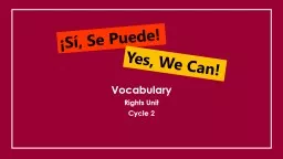 Vocabulary Rights Unit Cycle 2