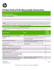 roduct End of Life Disassembly I nstructions Product C