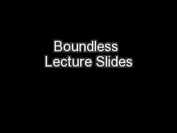 Boundless Lecture Slides